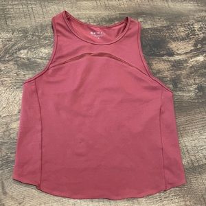 Athleta Burnt Orange Cropped Tank Top